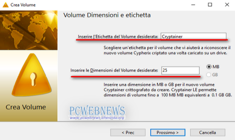 Creare dischi virtuali criptati Creare dischi virtuali criptati