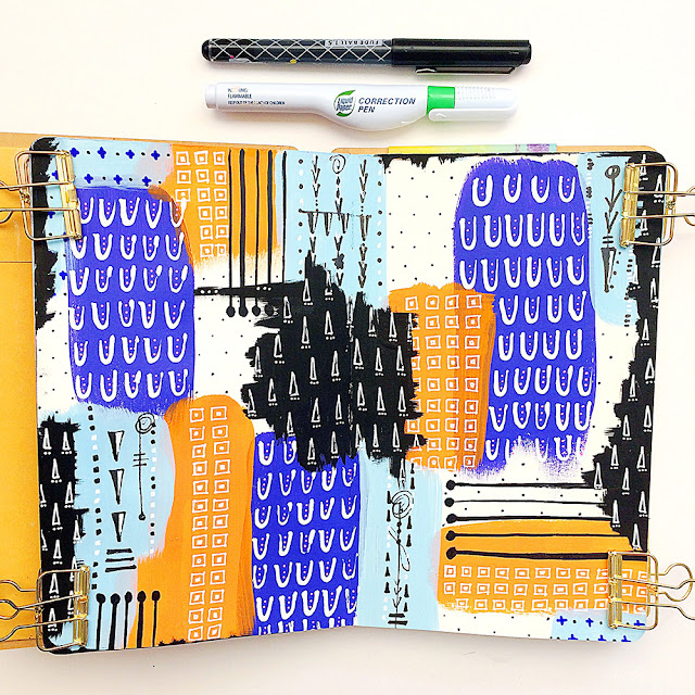 sketchbooks, Samantha Russo, Mixed Media, Sketchbook Conversations, My Giant Strawberry