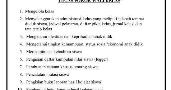 Contoh Program Kerja Guru Dan Wali Kelas Tahun Pelajaran 2016 2017 Blog Pak Pandani