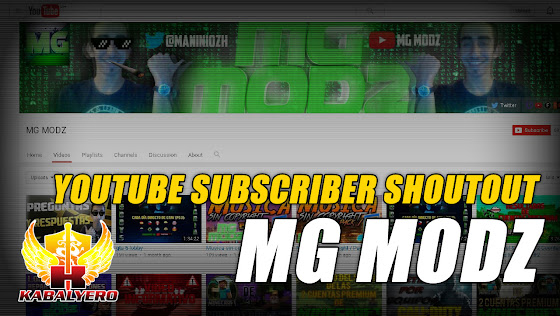 YouTube Subscriber Shoutouts ★ MG MODZ