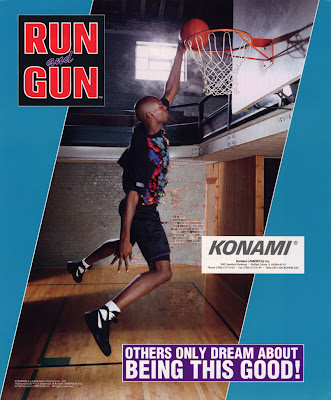Run & Gun+arcade+game+portable+art+flyer+NBA games