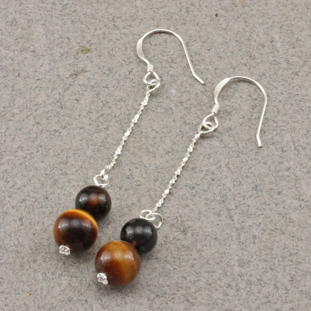 silver dangle earrings simple