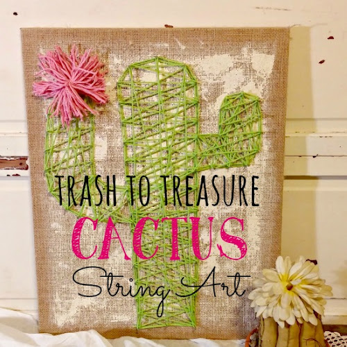 Trash to Treasure - Cactus String Art