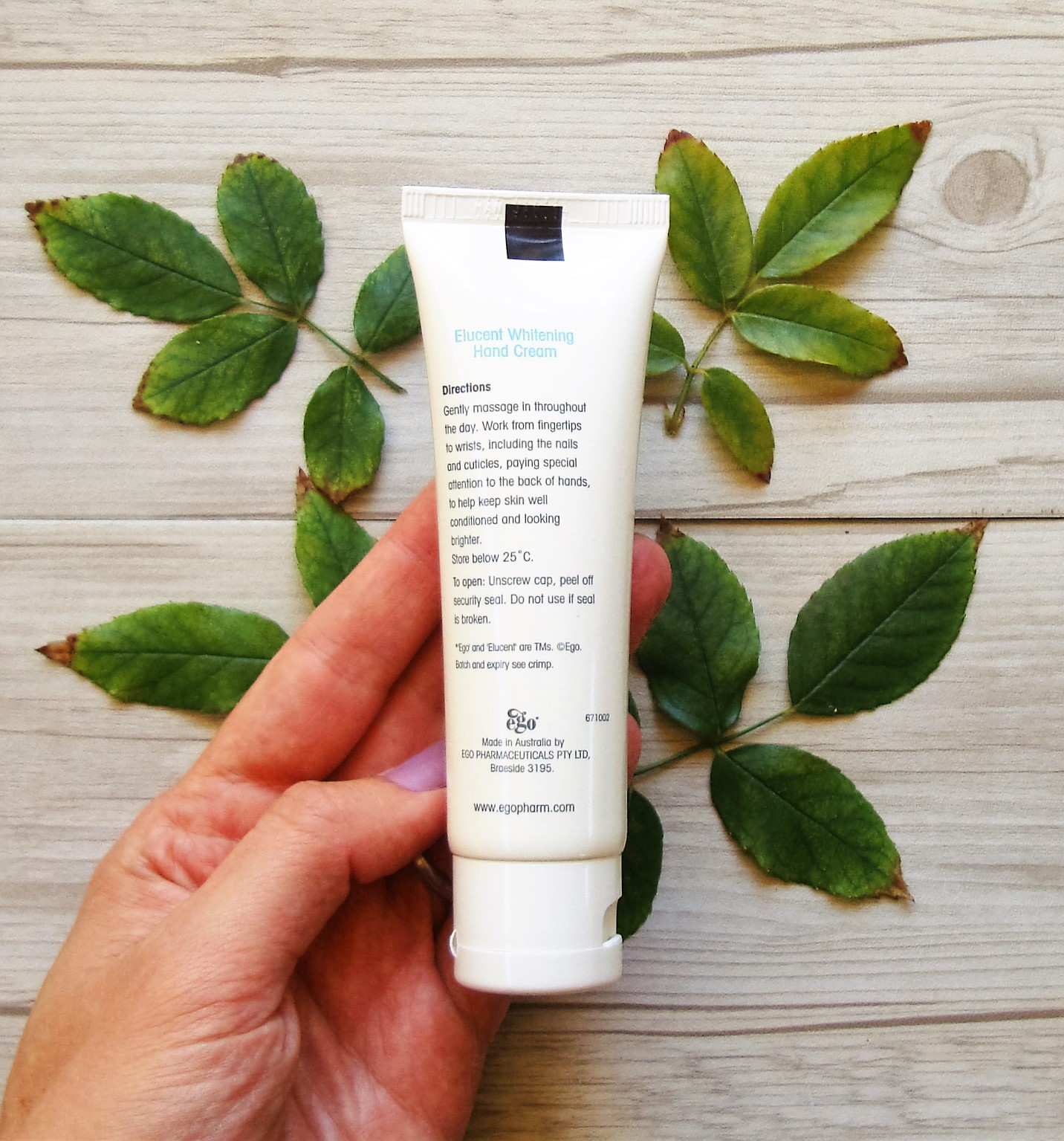 little white truths Elucent Whitening Hand Cream review