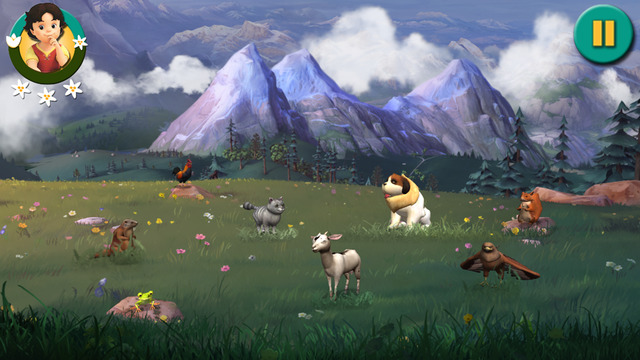 هايدي - مغامرة في جبال الألب لعبة مميزة لتعليم الأطفال علي آيفون وآيباد وآيبود 