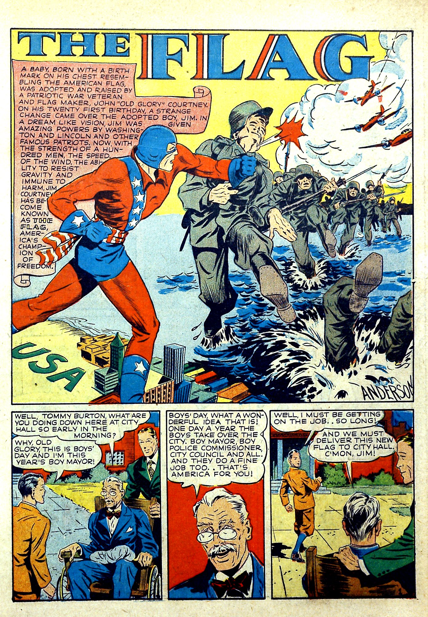 Read online Our Flag Comics comic -  Issue #3 - 2