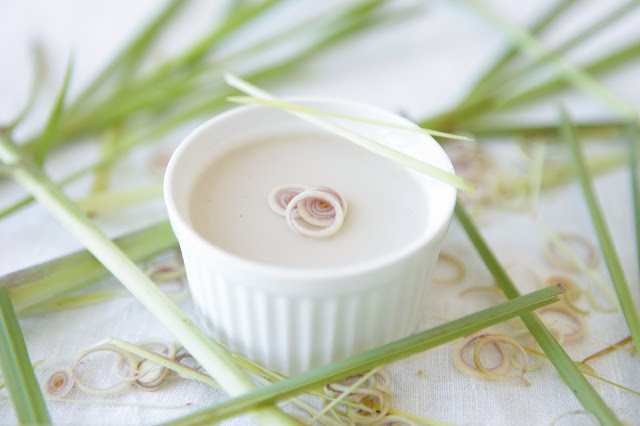 Lemongrass, Ginger and Coconut Panna Cotta (Dairy free)