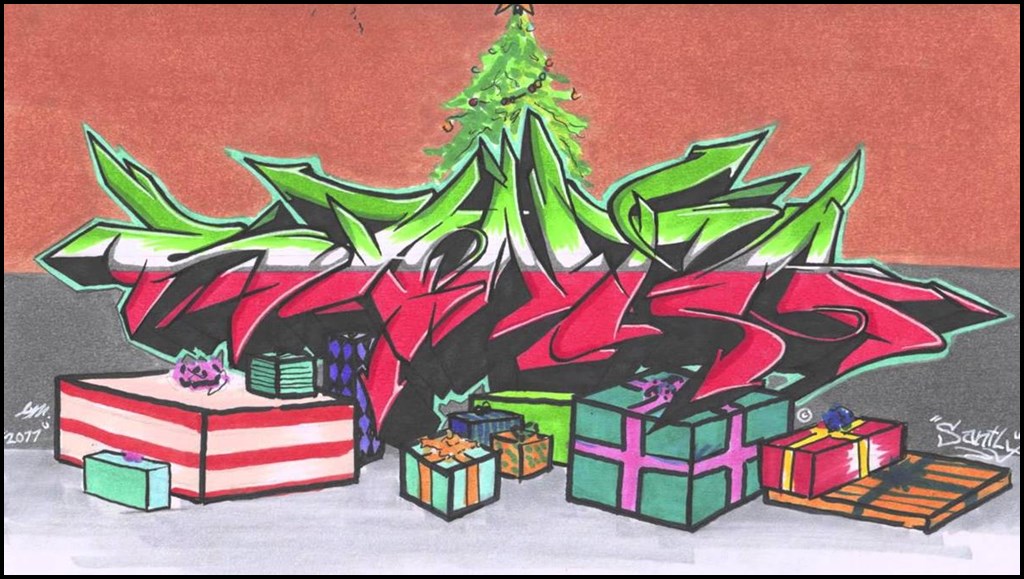 Beste Kreative Graffiti-Weihnachtsbilder - Graffiti Schrift und Bilder