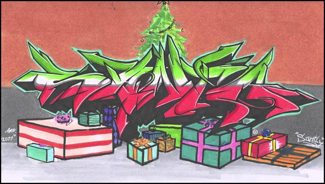 Graffiti Frohe Weihnachten