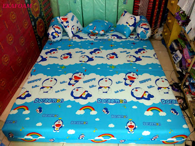 SOFA BED INOAC MOTIF DORAEMON NEW DI POSISIKAN SEBAGAI KASUR INOAC