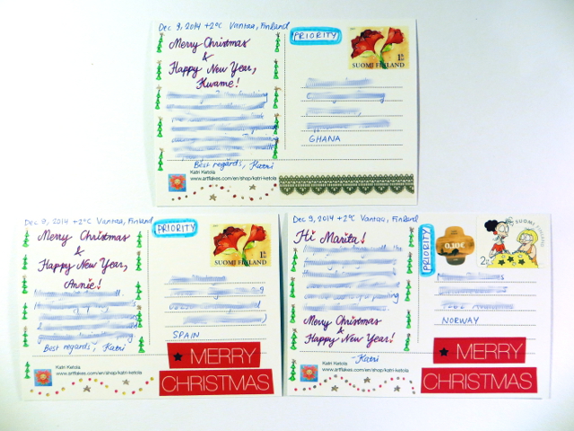 Christmas Cards Joulukortit