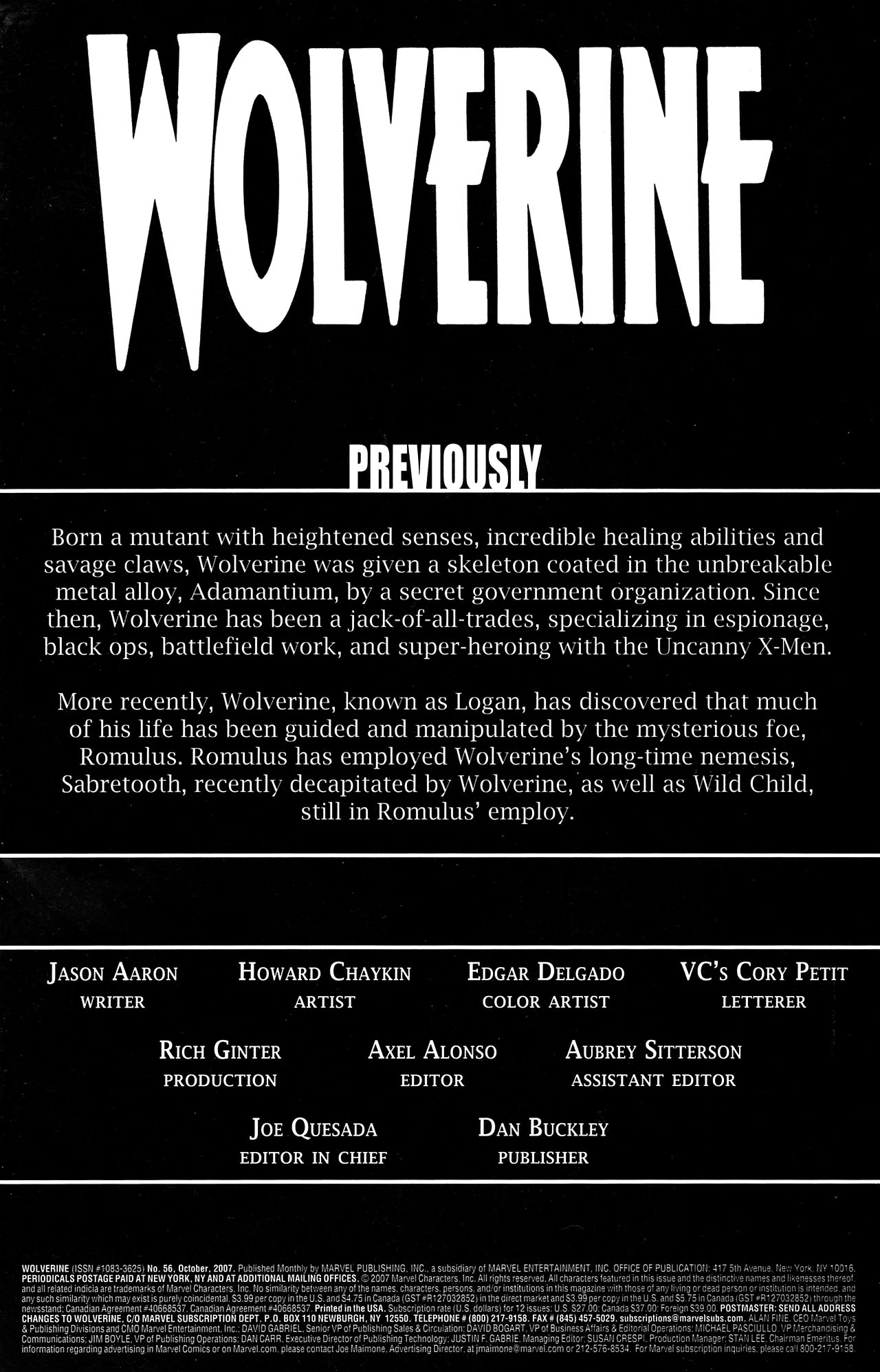 Wolverine (2003) issue 56 - Page 2