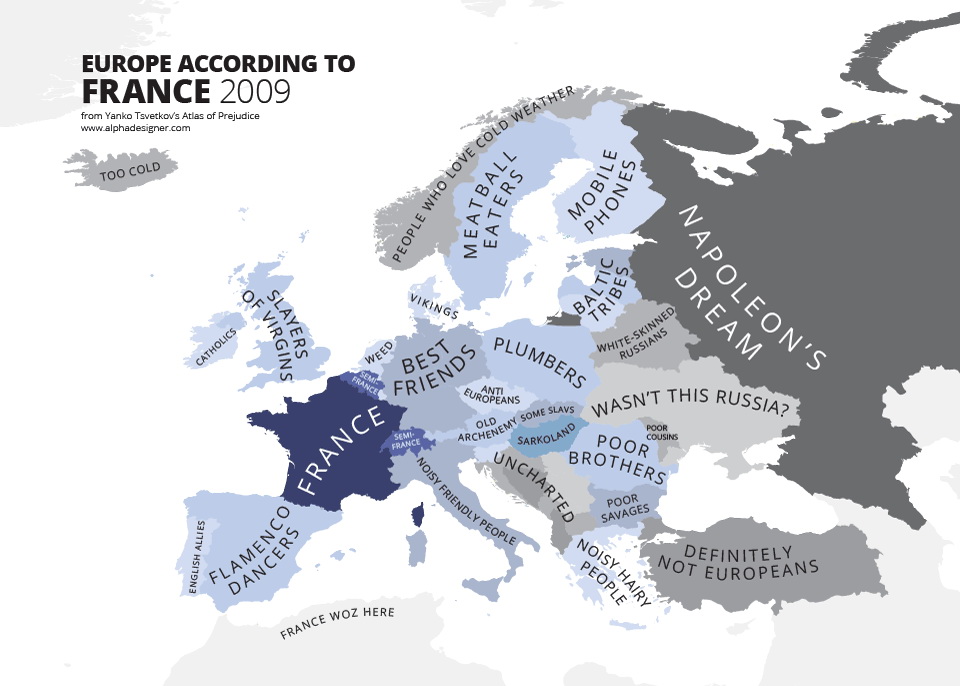 Europe according to France Vivid Maps