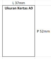 kertas A9 kertas A9
