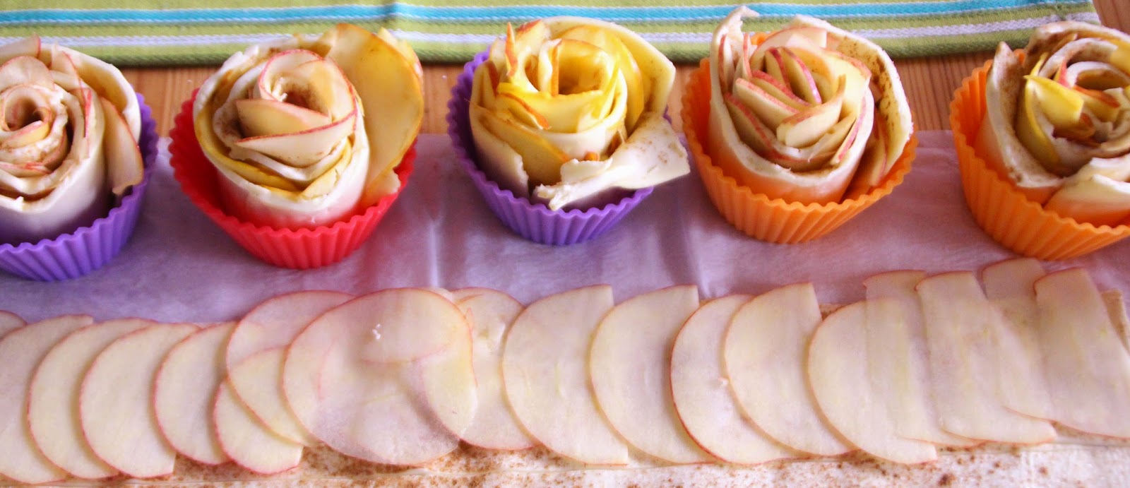 Doris wars: Blätterteig-Apfel-Rosen Muffins