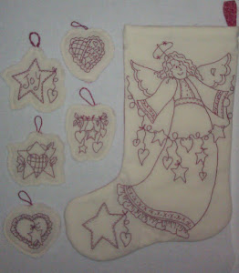Hearfelt Angel Stocking and Ornaments
