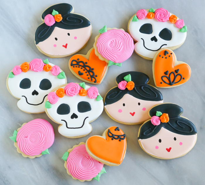 Dia de los Muertos Decorated Cookies with help from Sweet SugarBelle