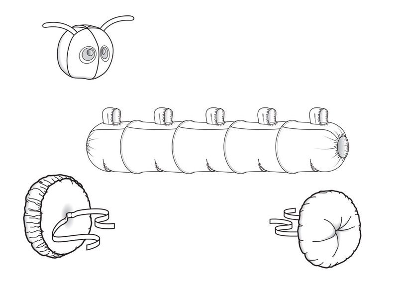 Человеческая многоножка схема сшивания