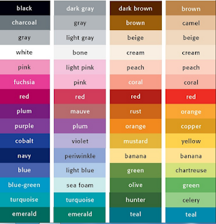 warna color dalam bahasa Inggris dan artinya dan cara baca audio