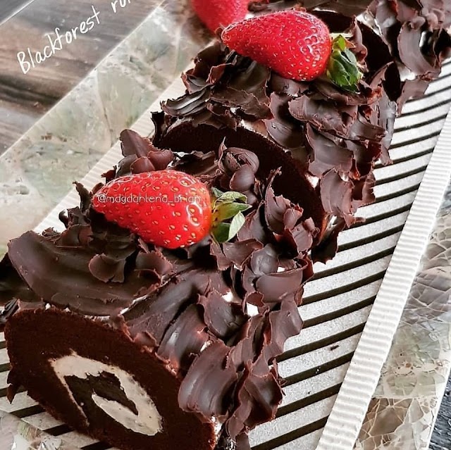 Resep Roll Cake - Blackforest Rollcake