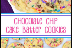 Chocolate Chip Cake Batter Cookies