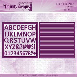 Divinity Designs LLC Letter Board Dies