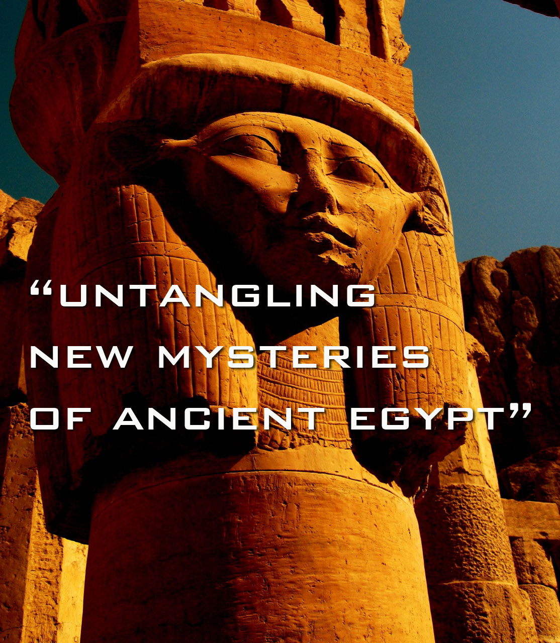 EGYPT MYSTERY FICTION and Facts "These novels untangle new mysteries