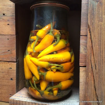 house-pickled peppers at Reverb Kitchen & Bar in San Francisco