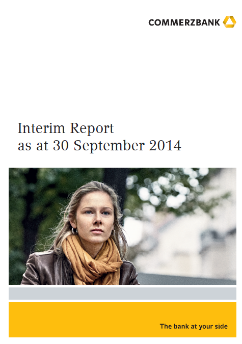 Commerzbank, Q3, 2014, front page