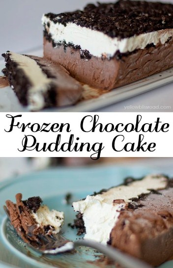 FROZEN OREO PUDDING CAKE RECIPE - It is H-O-T here in southern California, and frozen treats are a must to keep around. This Frozen Oreo Pudding Cake is light and creamy and a perfect way to cool off during those hot summer evenings. #dessert #healthyrecipe #pudding #cake #recipe