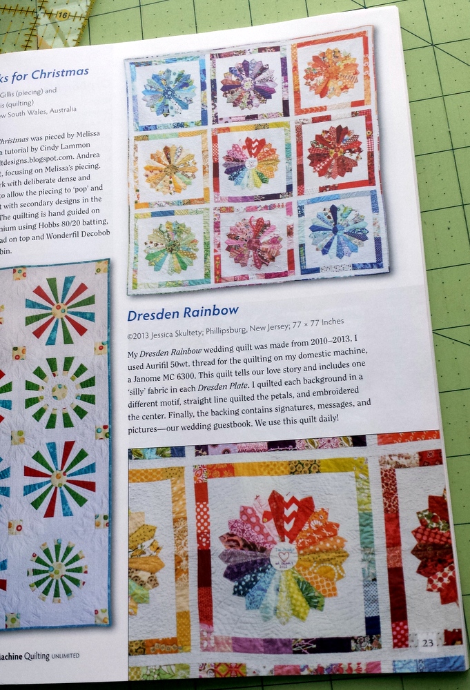 Quilty Habit Featured in Machine Quilting Unlimited!