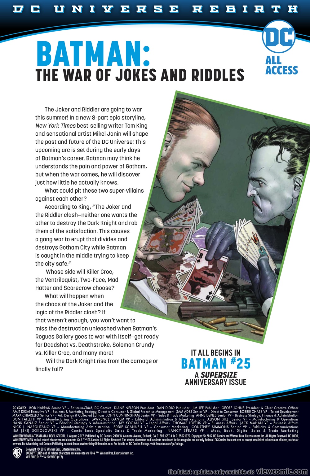 Wonder Woman – Tasmanian Devil Special 001 (2017) | Read All Comics