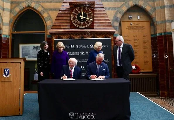 The Prince and The Duchess met The President of Ireland, Michael D Higgins and his wife Sabina Coyne Higgins