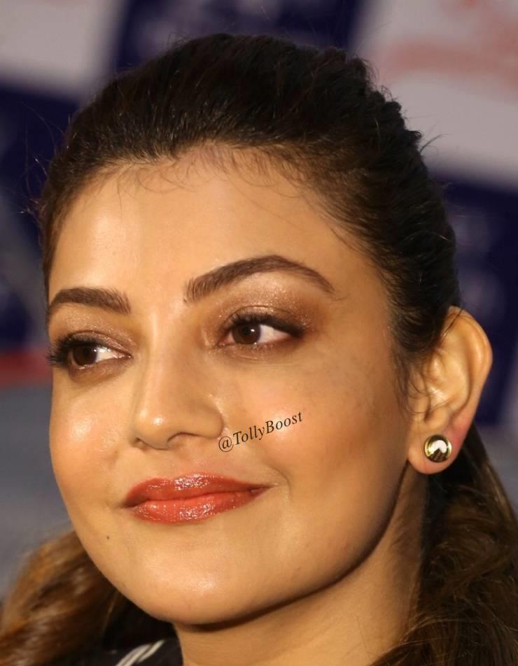 Telugu Girl Kajal Aggarwal Hot Smiling Closeup Face - Kajal Aggarwal