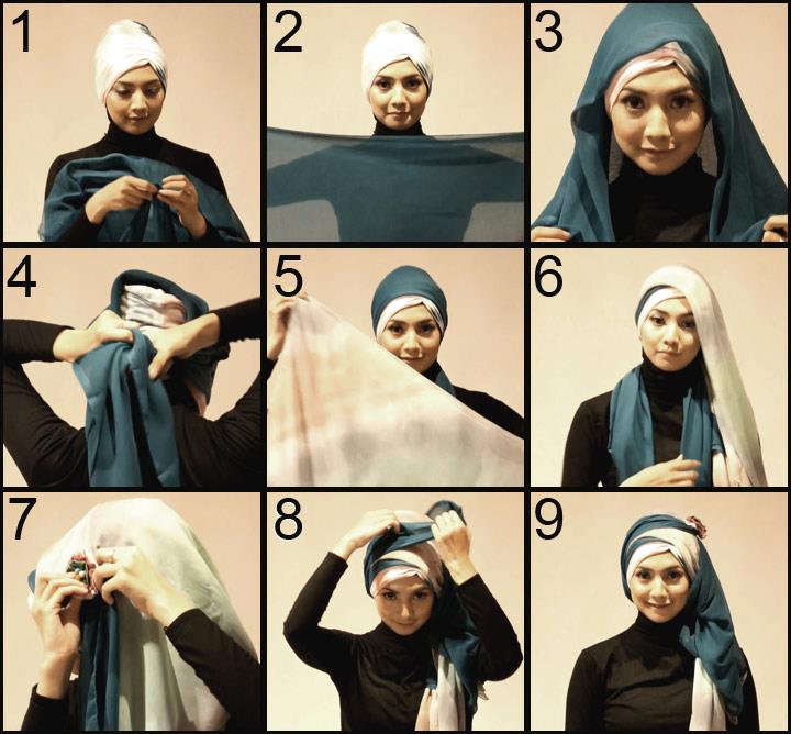 Как завязывать платки на голову мусульманке