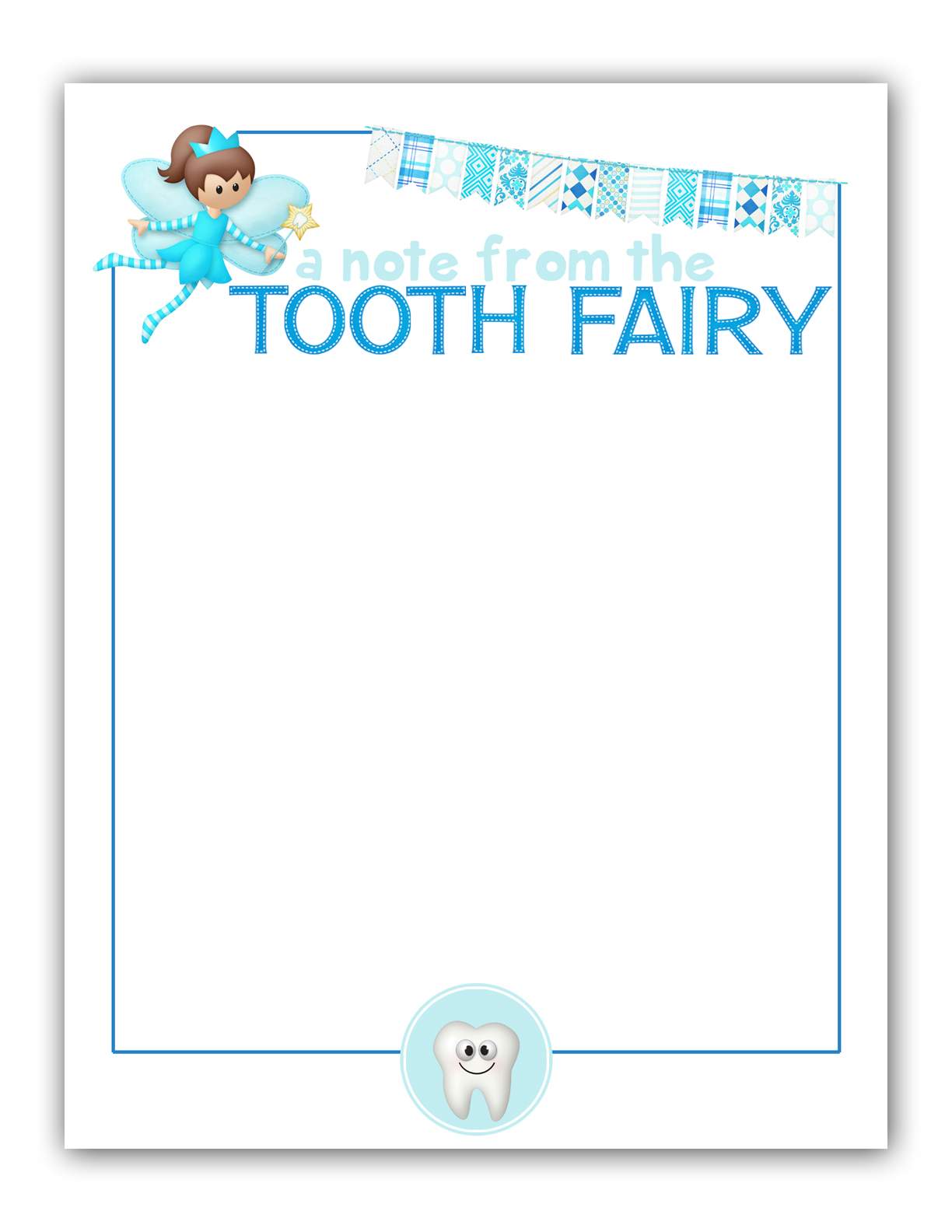 Tooth Fairy Letterhead Printables Printable World Holiday