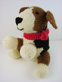 knit dog puppy toy