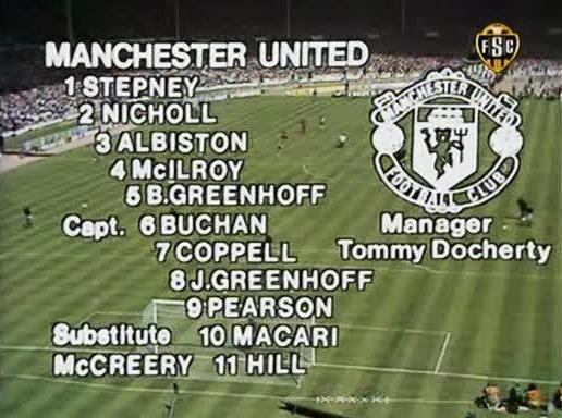 FOOTBALLS FA CUP FINAL  LIVERPOOL vs MANCHESTER UTD. 21.05.1977.