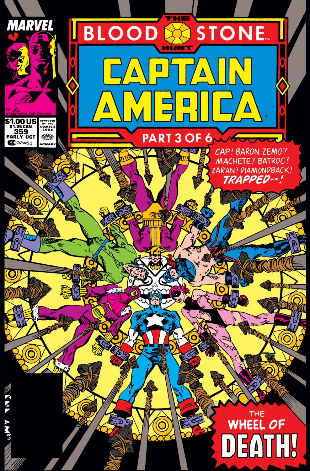 Read online Captain America (1968) comic -  Issue #359 - 1