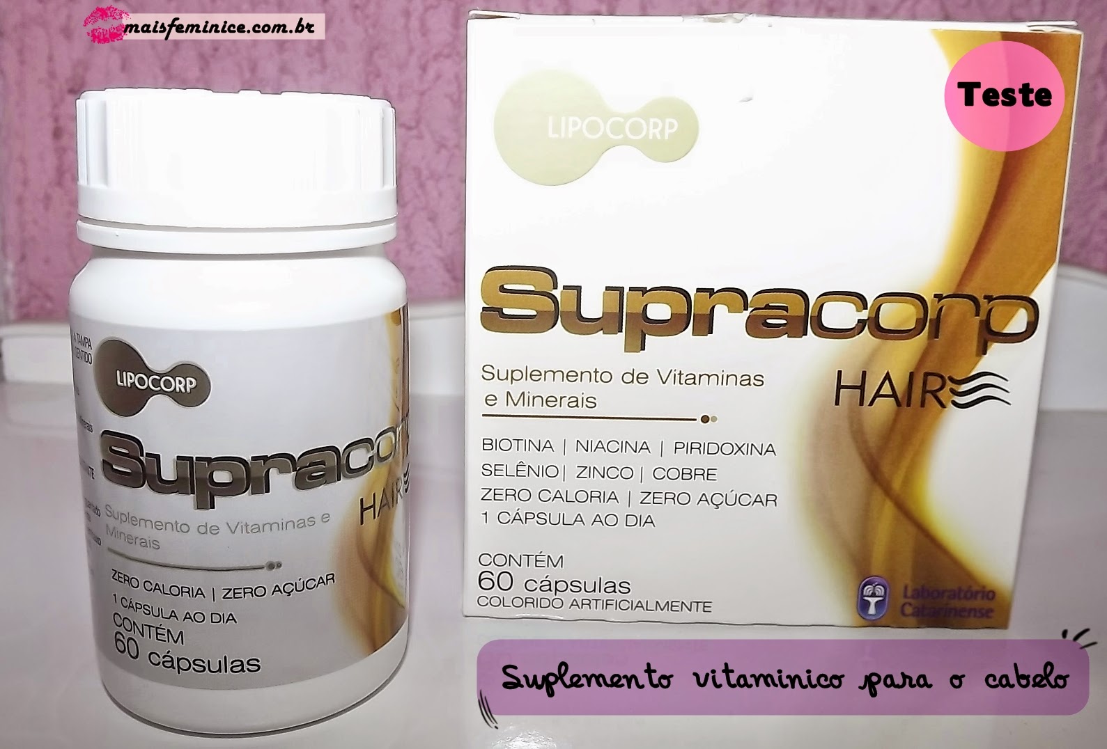 Supracorp Hair - suplemento de vitaminas e nutrientes - Mais feminices