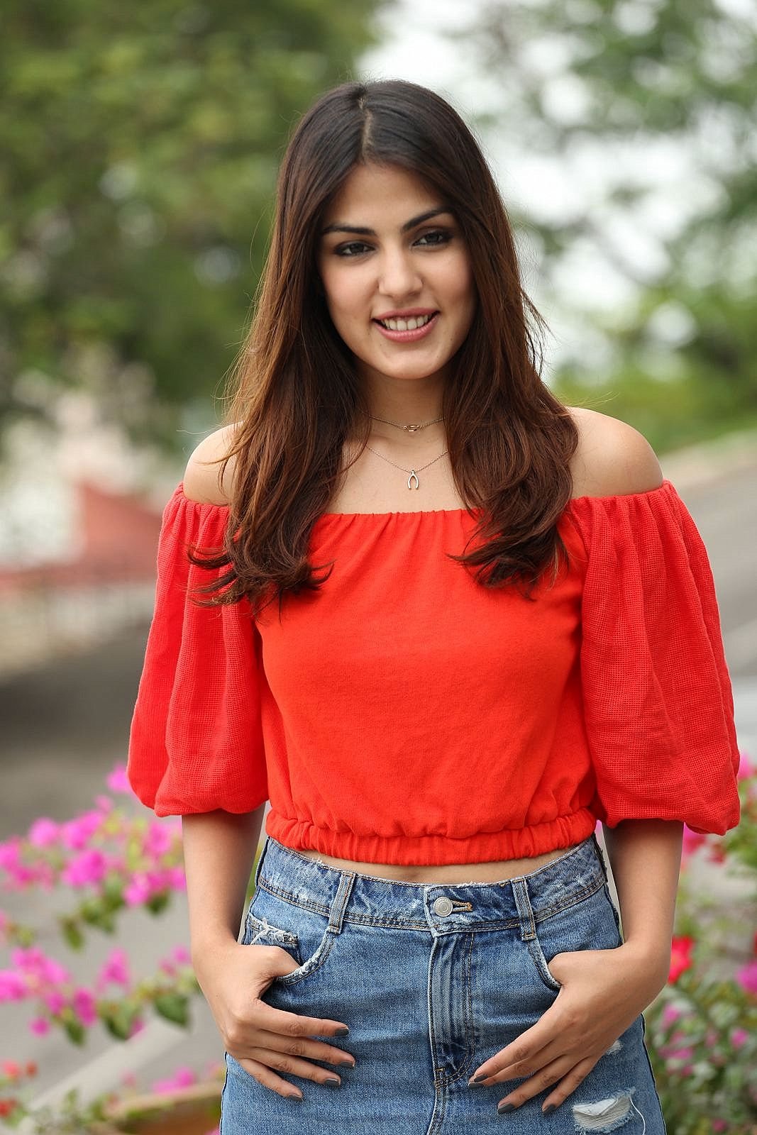 Rhea Chakraborty Displays Her Sexy Legs and Toned Midriff in Her Latest Hot Photo shoot