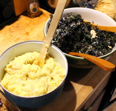 Thanksgiving in pictures: mashed potatoes and massaged kale salad