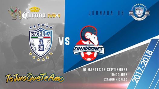 Pachuca vs Cimarrones de Sonora en vivo - ONLINE Copa Mx. Fase de Grupos