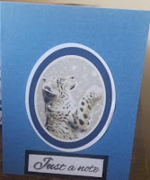 Just a note... Pollyanna Pickering set of 3 cards - Snow Leopard Just a note... Pollyanna Pickering set of 3 cards - Snow Leopard