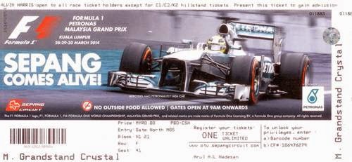 F1 Ticket Malaysia Grand Prix