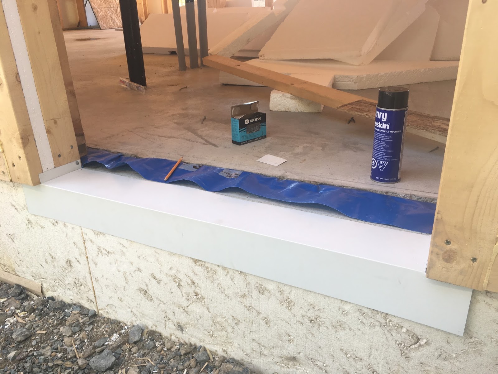 Building the Air Tight Barrier Door Flashing Details.