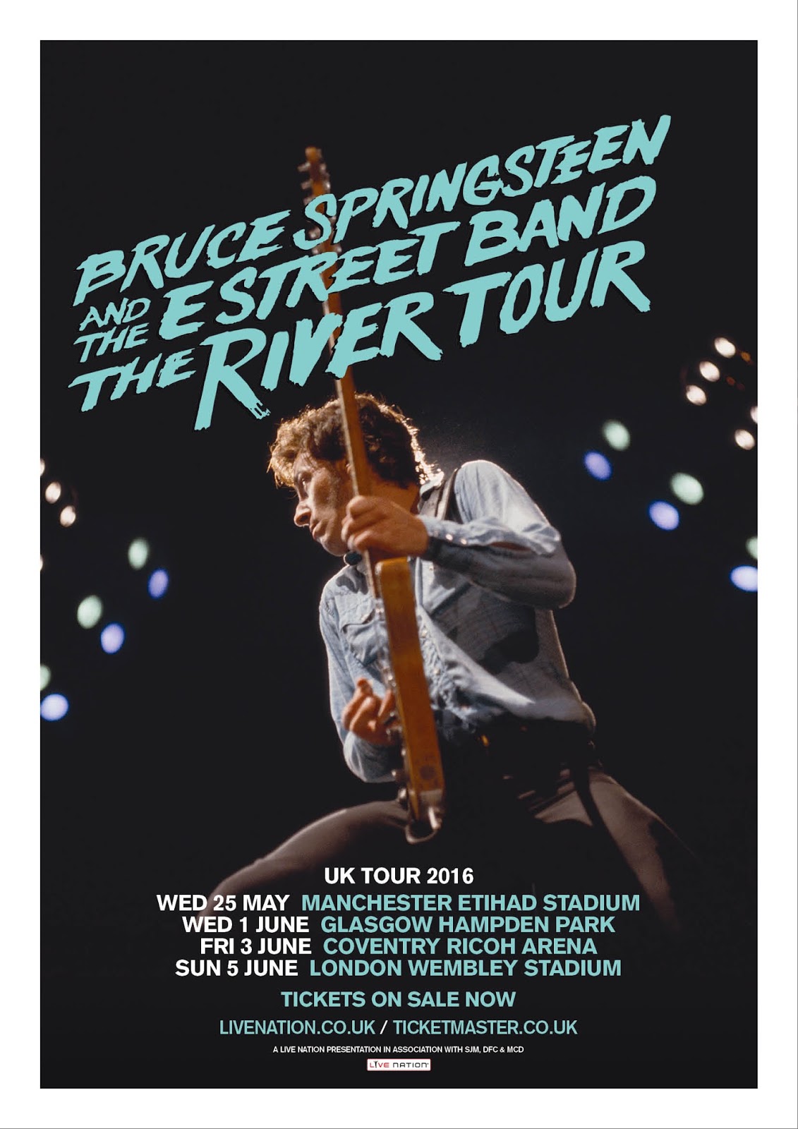 BRUCE SPRINGSTEEN AND THE E STREET BAND Announce ‘The River’ Tour UK
