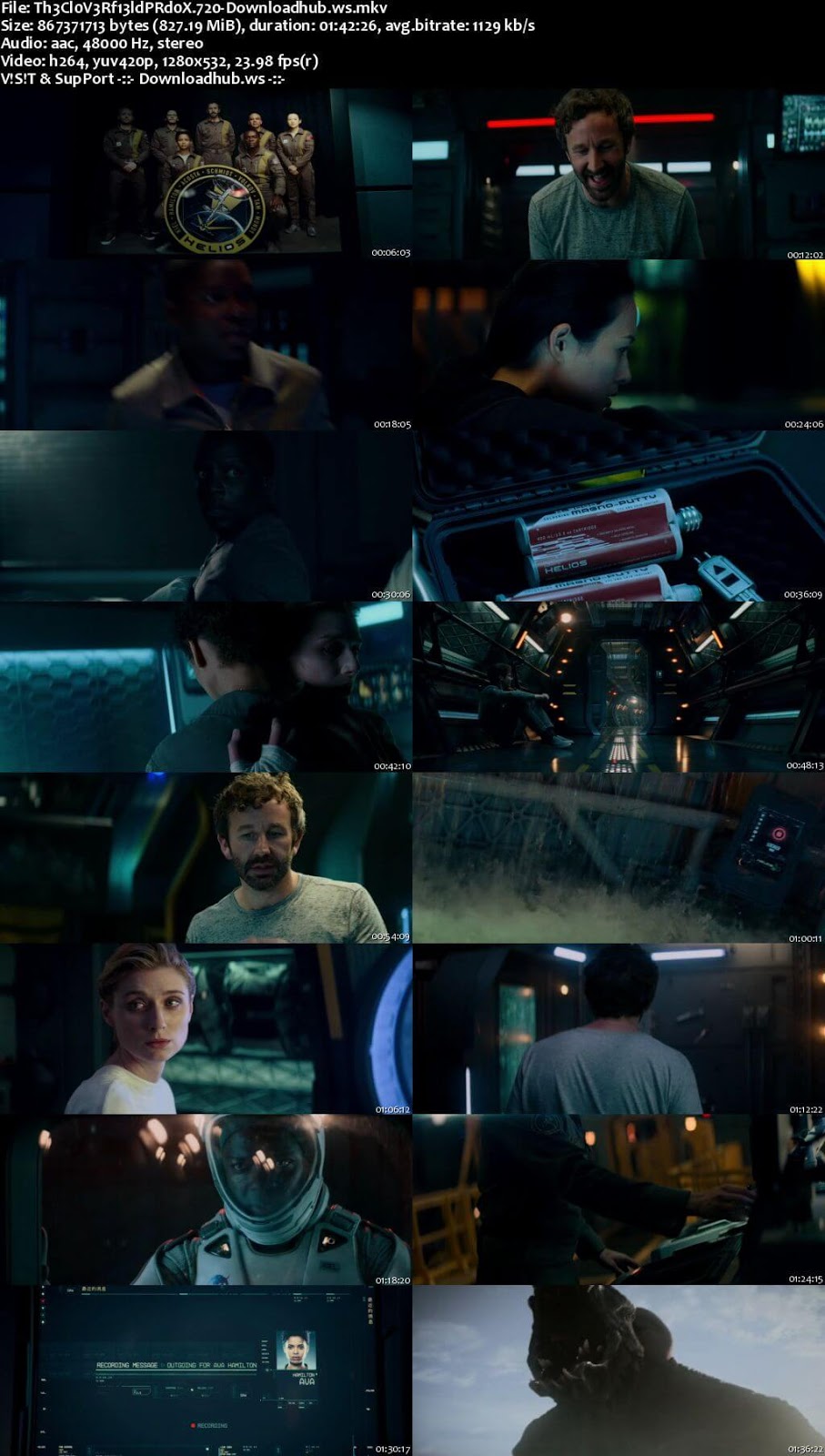 The Cloverfield Paradox 2018 English 720p WEBRip 800MB MSubs