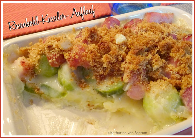 ich hab da mal was ausprobiert: Rosenkohl-Kartoffel-Kasseler-Auflauf