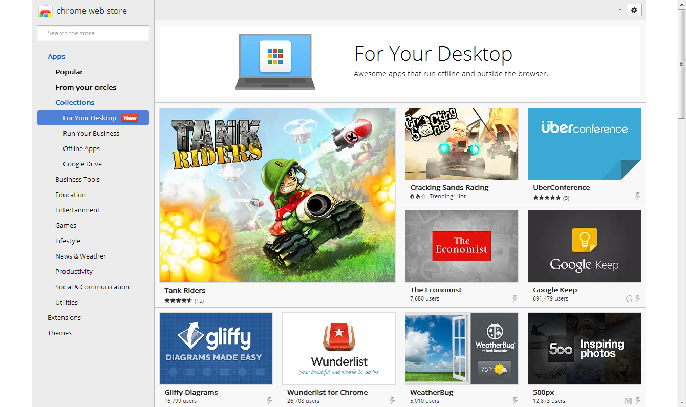 Apps make store. Chrome web Store.